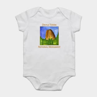 Devils Tower National Monument Baby Bodysuit